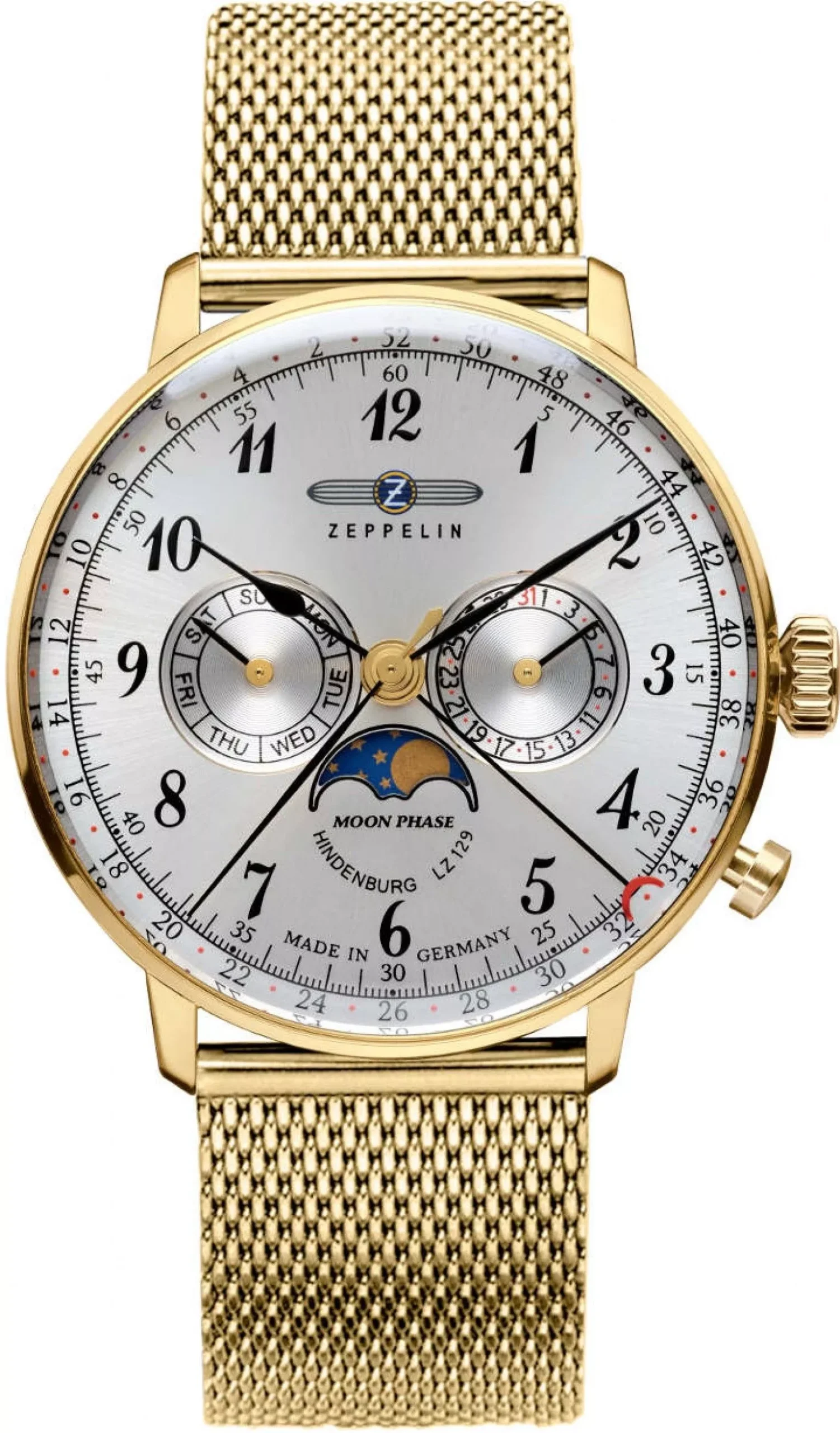 Zeppelin LZ129 Hindenburg Moonphase Férfi karóra